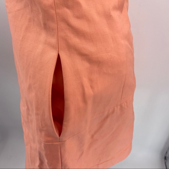 Sinclair 10 Tangerine Orange Sleeveless Dress - Picture 3 of 9